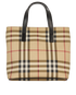 Mini Check Tote, front view